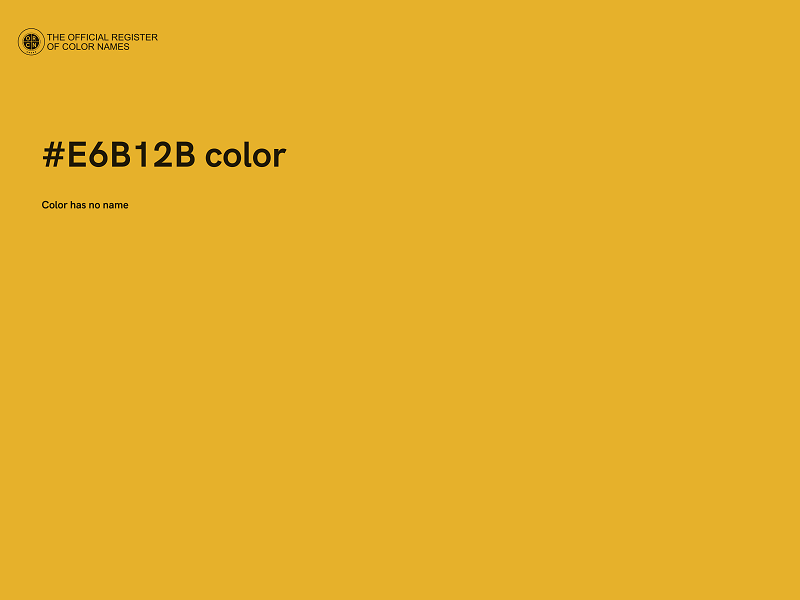 #E6B12B color image