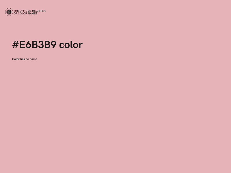 #E6B3B9 color image