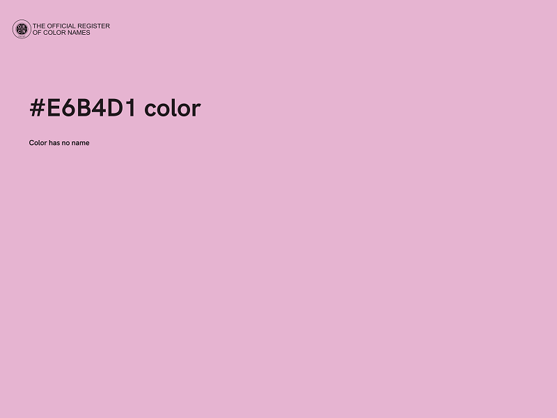 #E6B4D1 color image