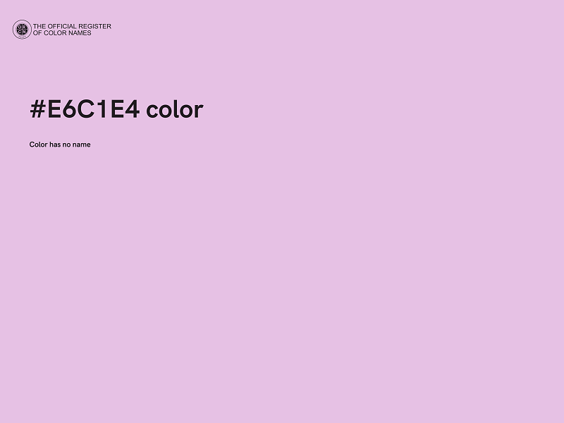 #E6C1E4 color image