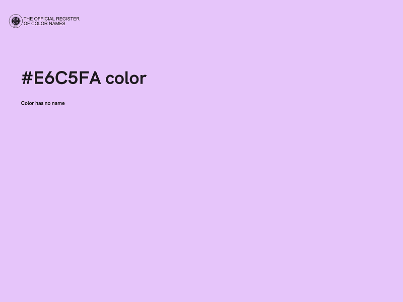 #E6C5FA color image