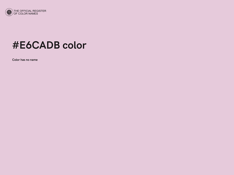 #E6CADB color image