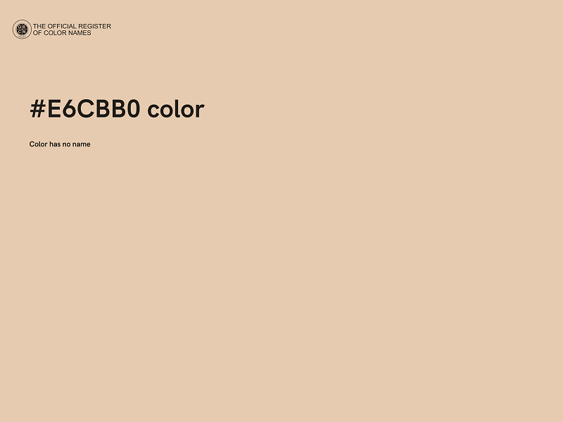 #E6CBB0 color image