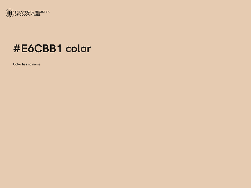 #E6CBB1 color image