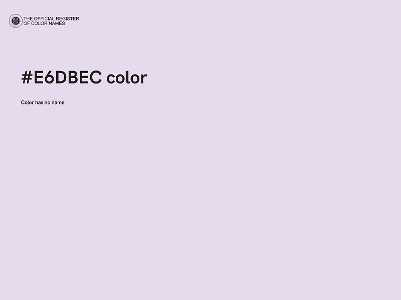 #E6DBEC color image