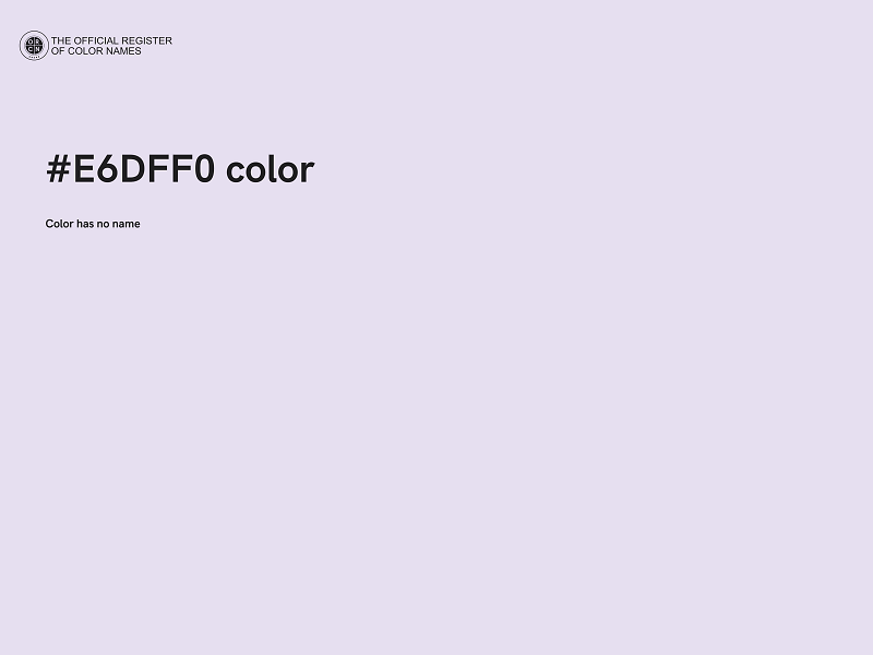 #E6DFF0 color image