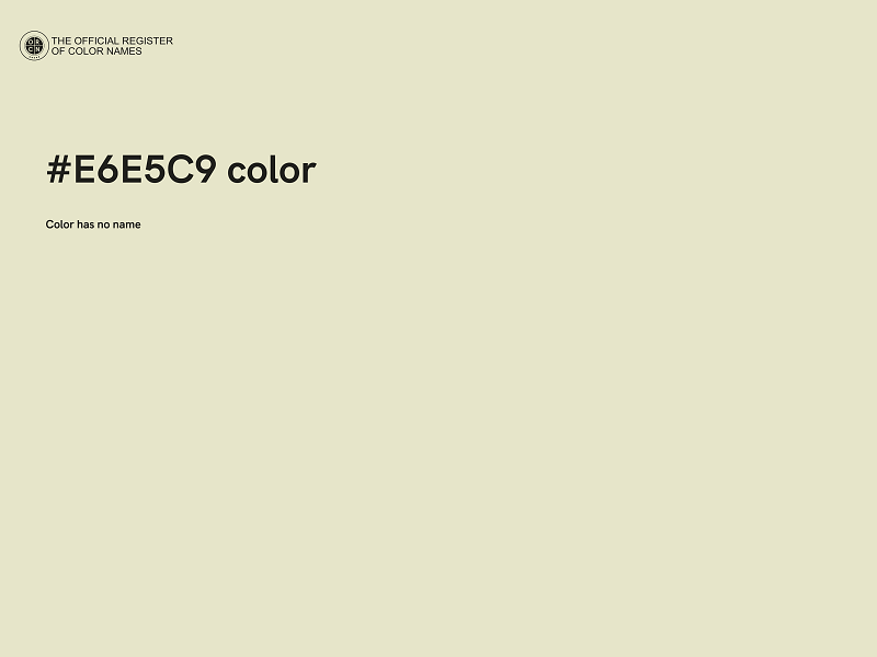 #E6E5C9 color image