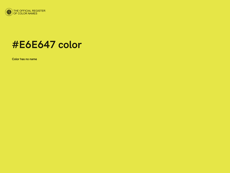 #E6E647 color image