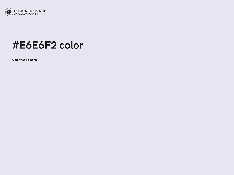 #E6E6F2 color image