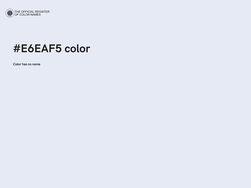 #E6EAF5 color image