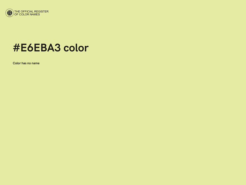 #E6EBA3 color image