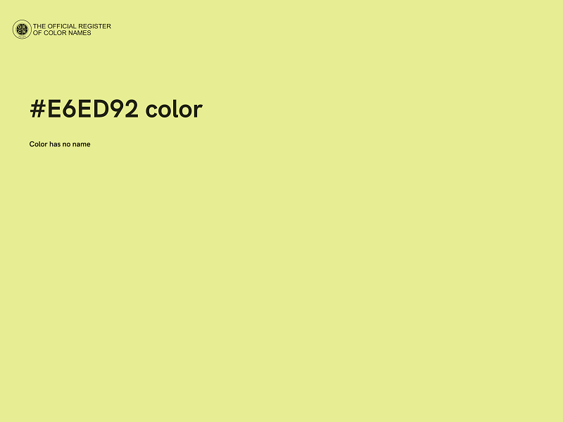 #E6ED92 color image