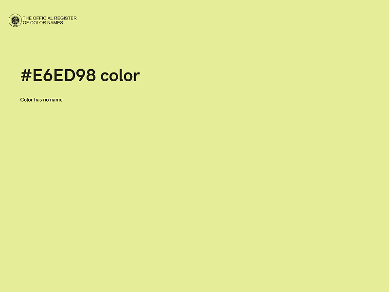 #E6ED98 color image