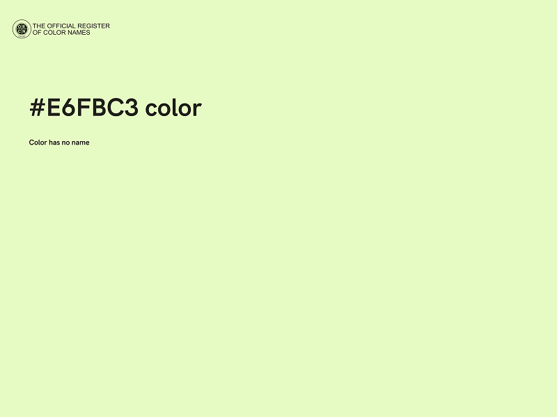 #E6FBC3 color image