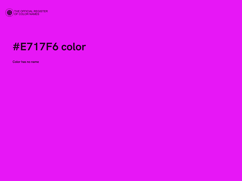 #E717F6 color image