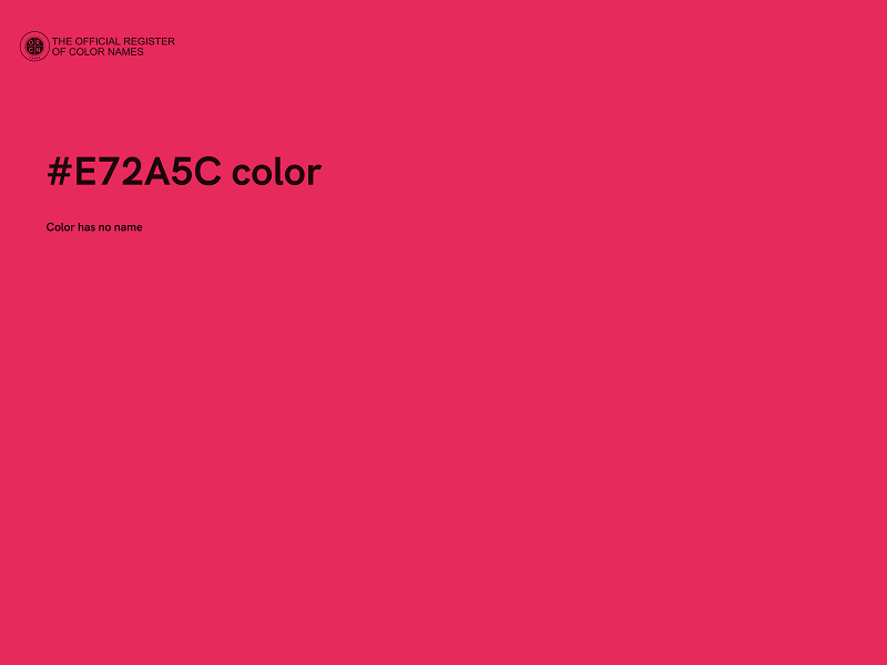 #E72A5C color image