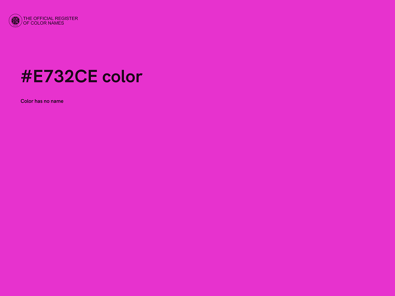 #E732CE color image