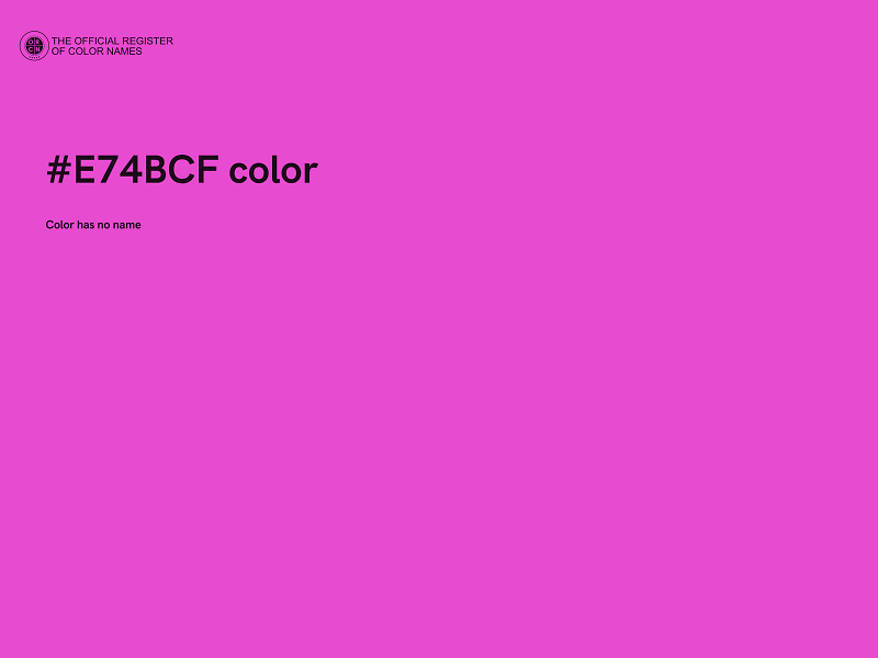 #E74BCF color image