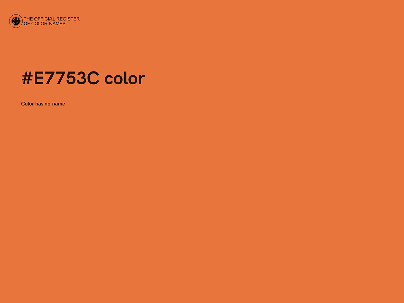 #E7753C color image