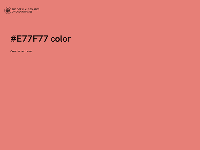 #E77F77 color image