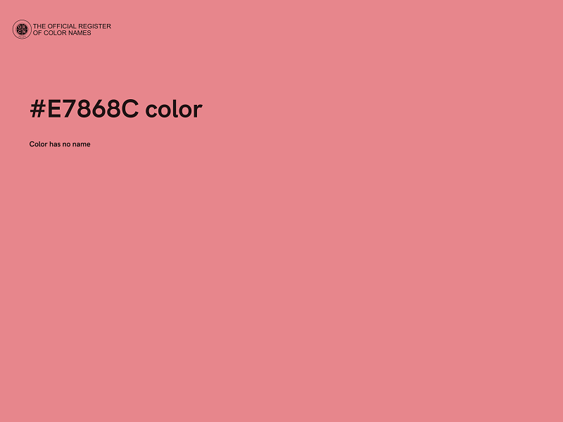 #E7868C color image