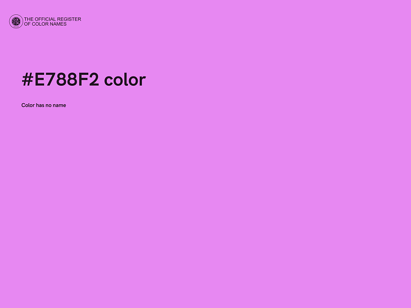 #E788F2 color image