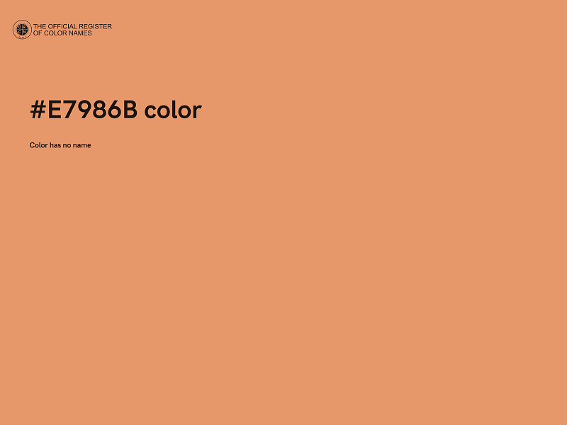 #E7986B color image