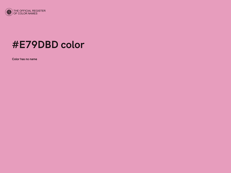 #E79DBD color image