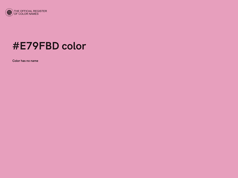 #E79FBD color image