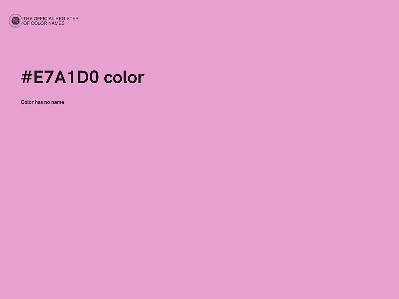 #E7A1D0 color image