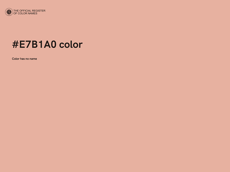 #E7B1A0 color image