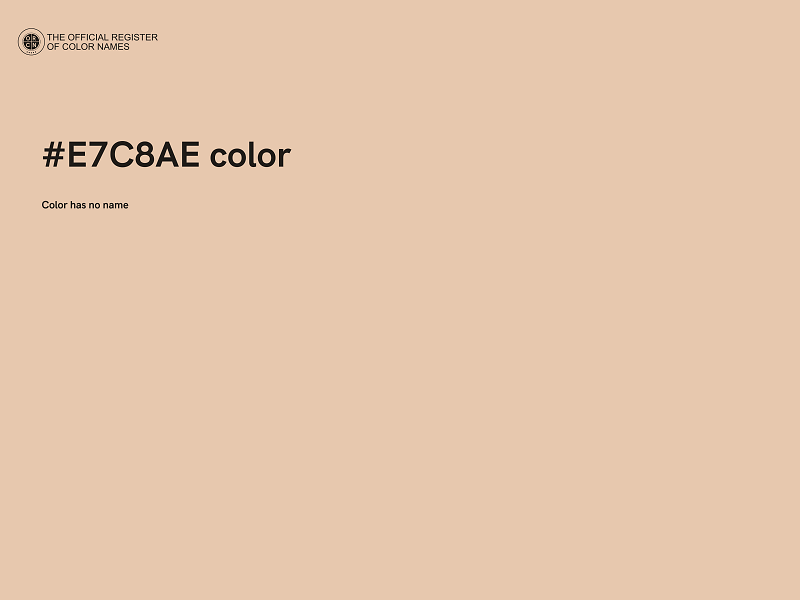 #E7C8AE color image