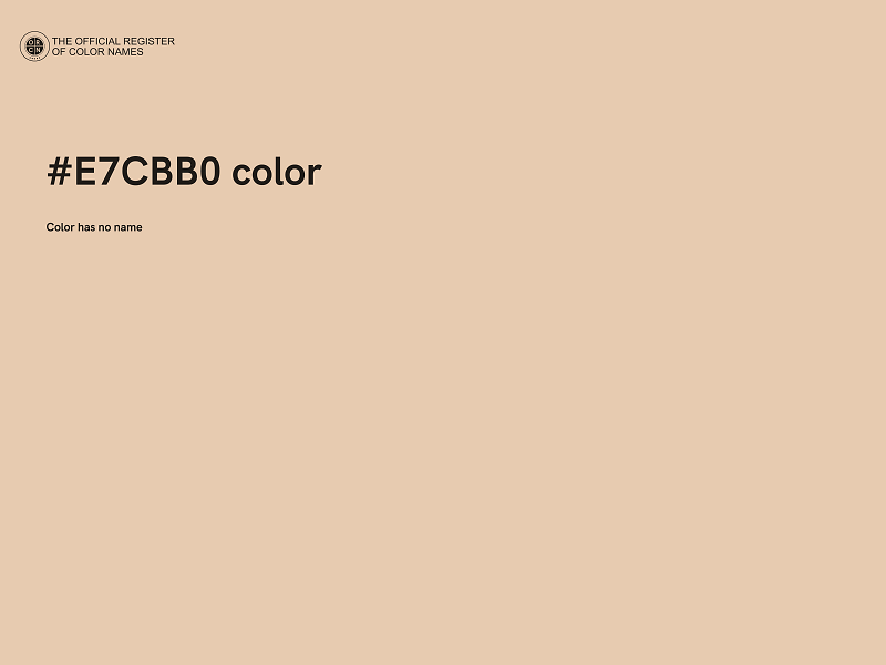 #E7CBB0 color image