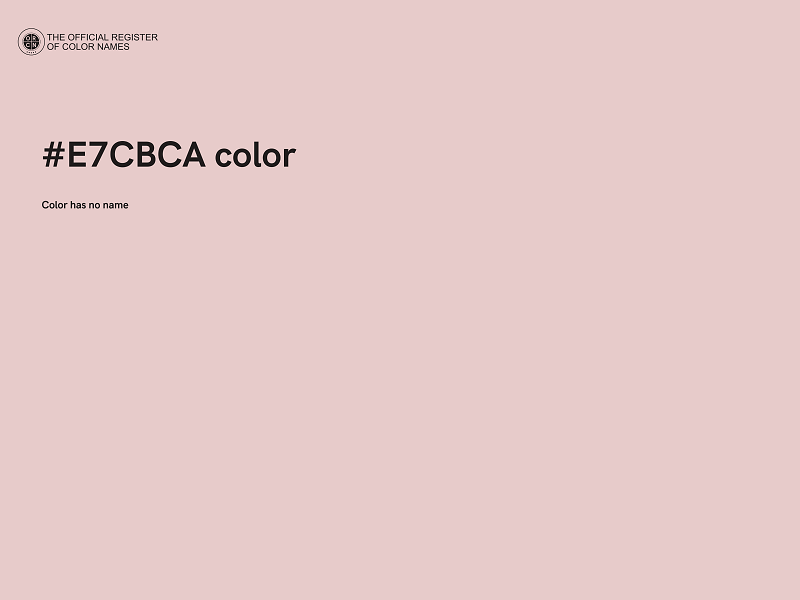 #E7CBCA color image