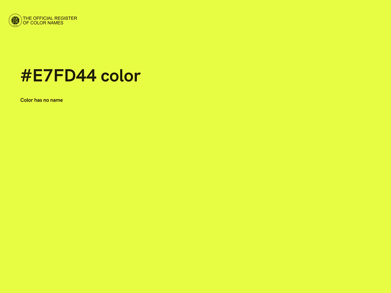 #E7FD44 color image