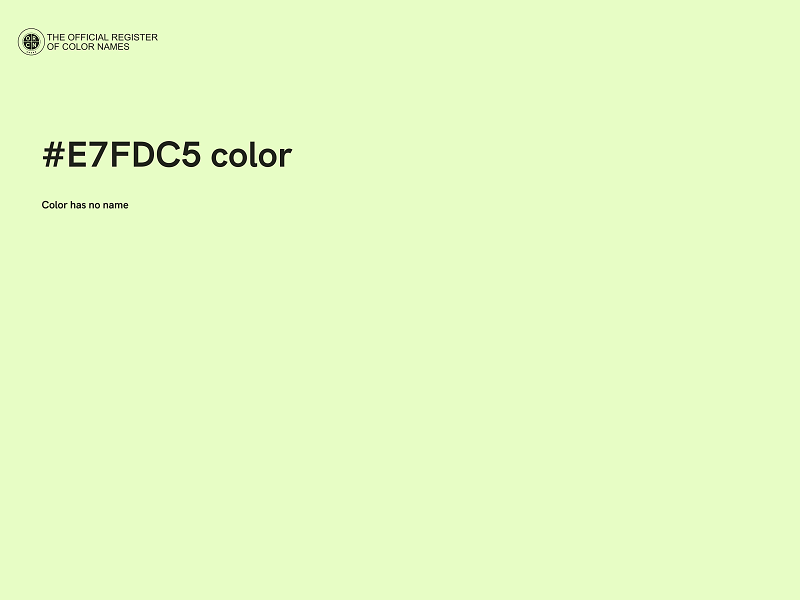 #E7FDC5 color image