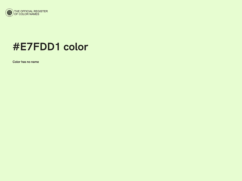 #E7FDD1 color image