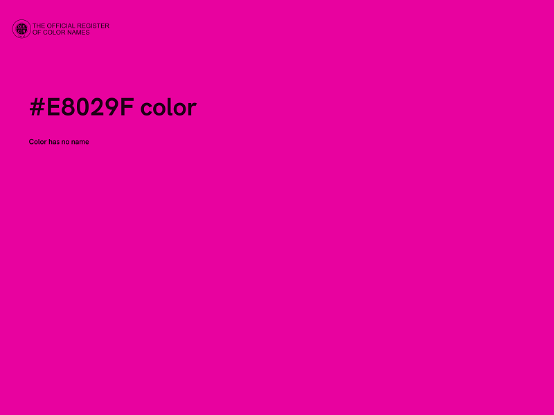 #E8029F color image