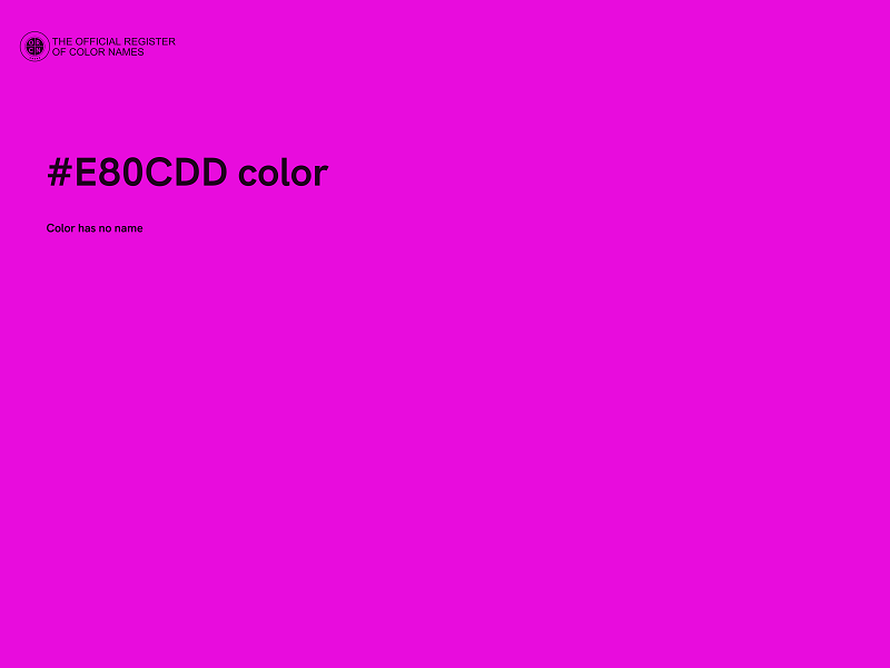 #E80CDD color image