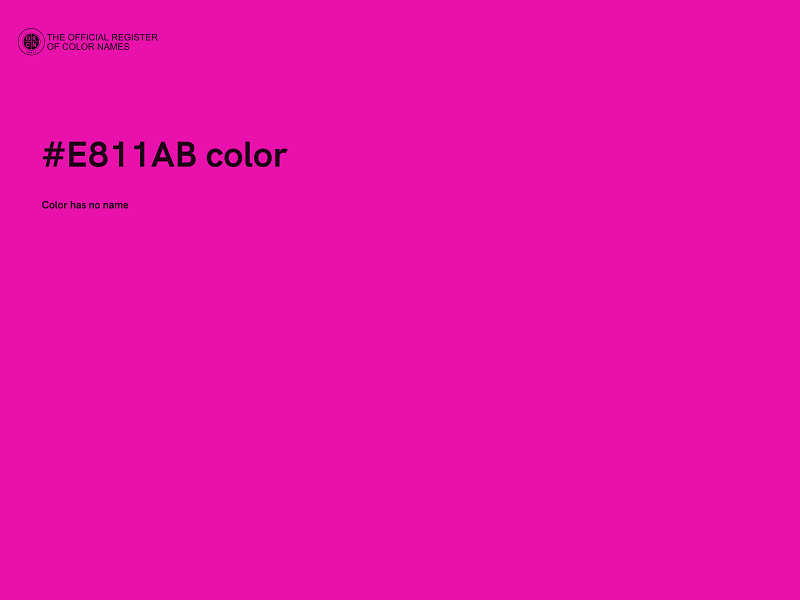 #E811AB color image