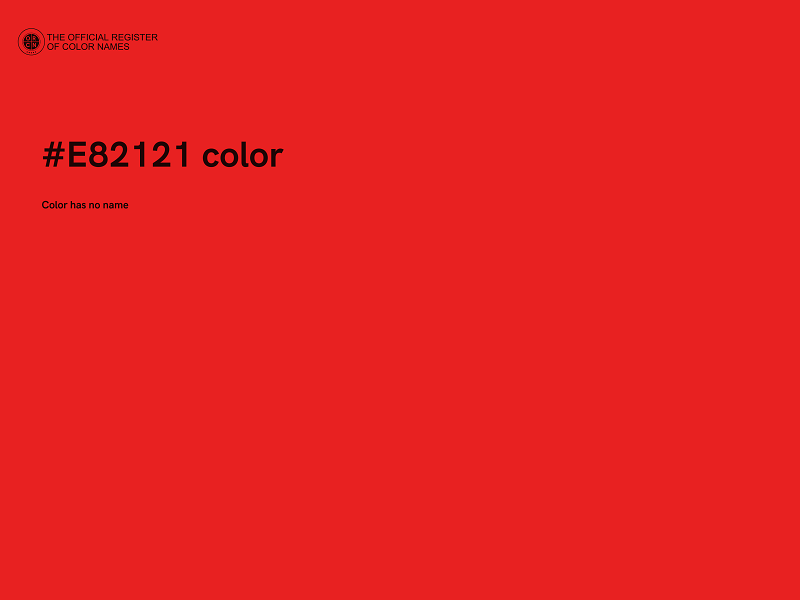 #E82121 color image