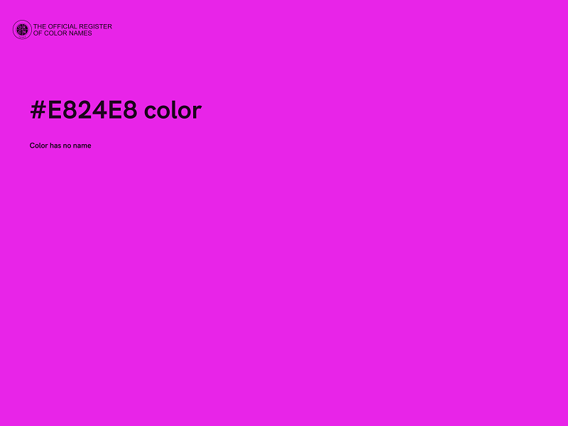 #E824E8 color image