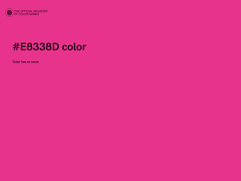 #E8338D color image