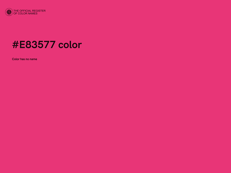 #E83577 color image