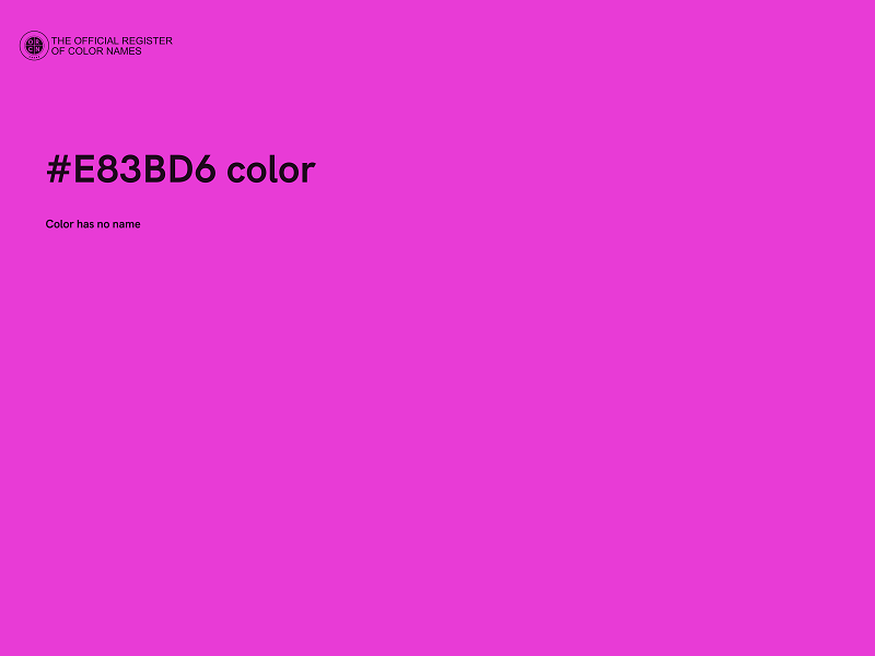 #E83BD6 color image