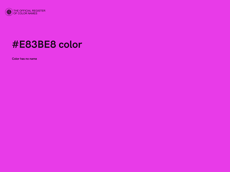 #E83BE8 color image