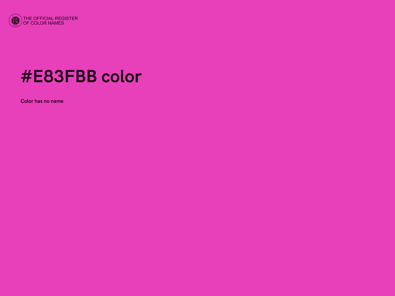 #E83FBB color image