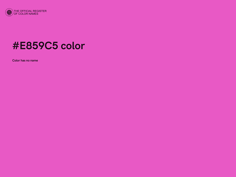 #E859C5 color image