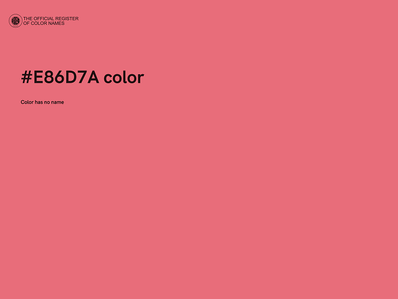 #E86D7A color image