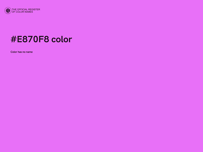 #E870F8 color image